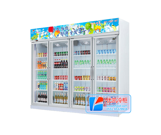 四門(mén)飲料冷藏展示柜